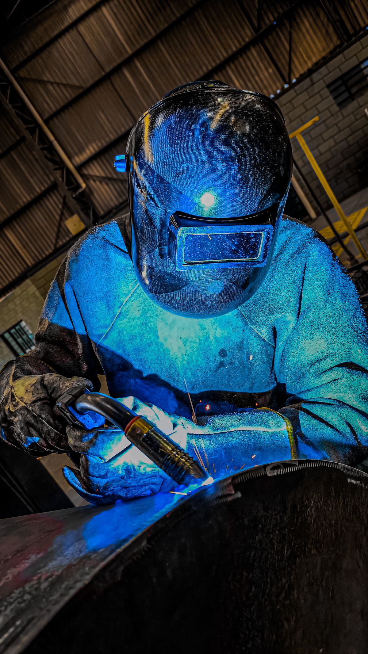 Welding of built-up steel plate girders
